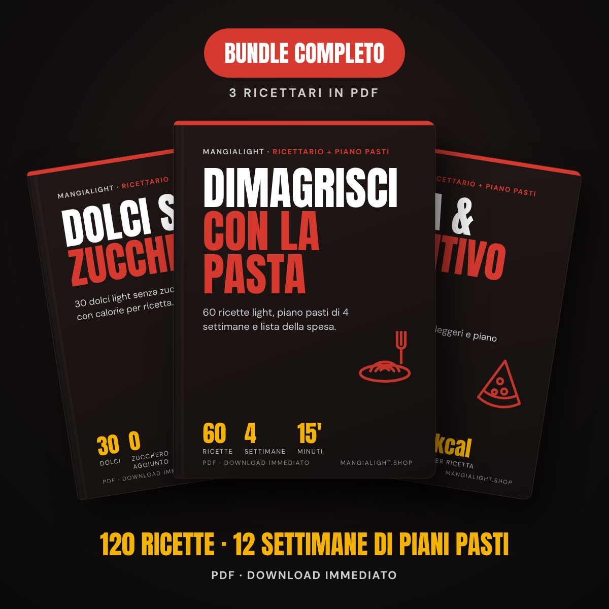 Bundle Completo – 3 ricettari light in PDF